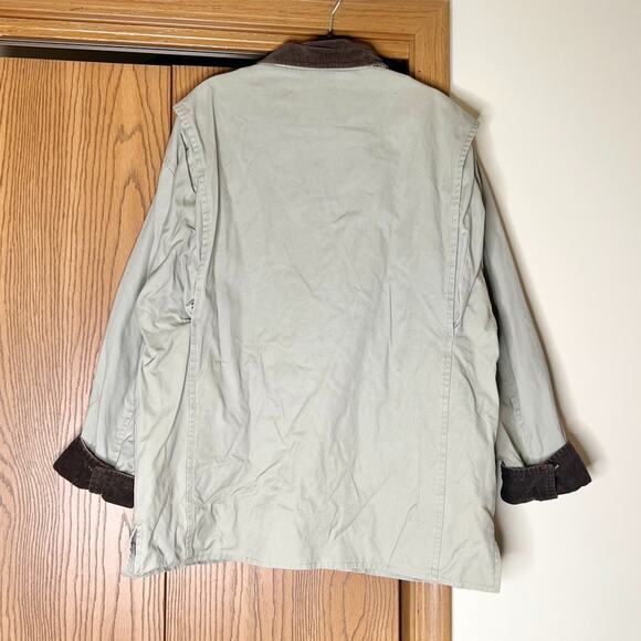 Vtg 90s Swingster Chore Barn Coat Corduroy Collar Workwear Outdoor Utility Farm - Picture 5 of 11